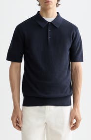 Scotch & Soda Structured Knit Cotton Polo