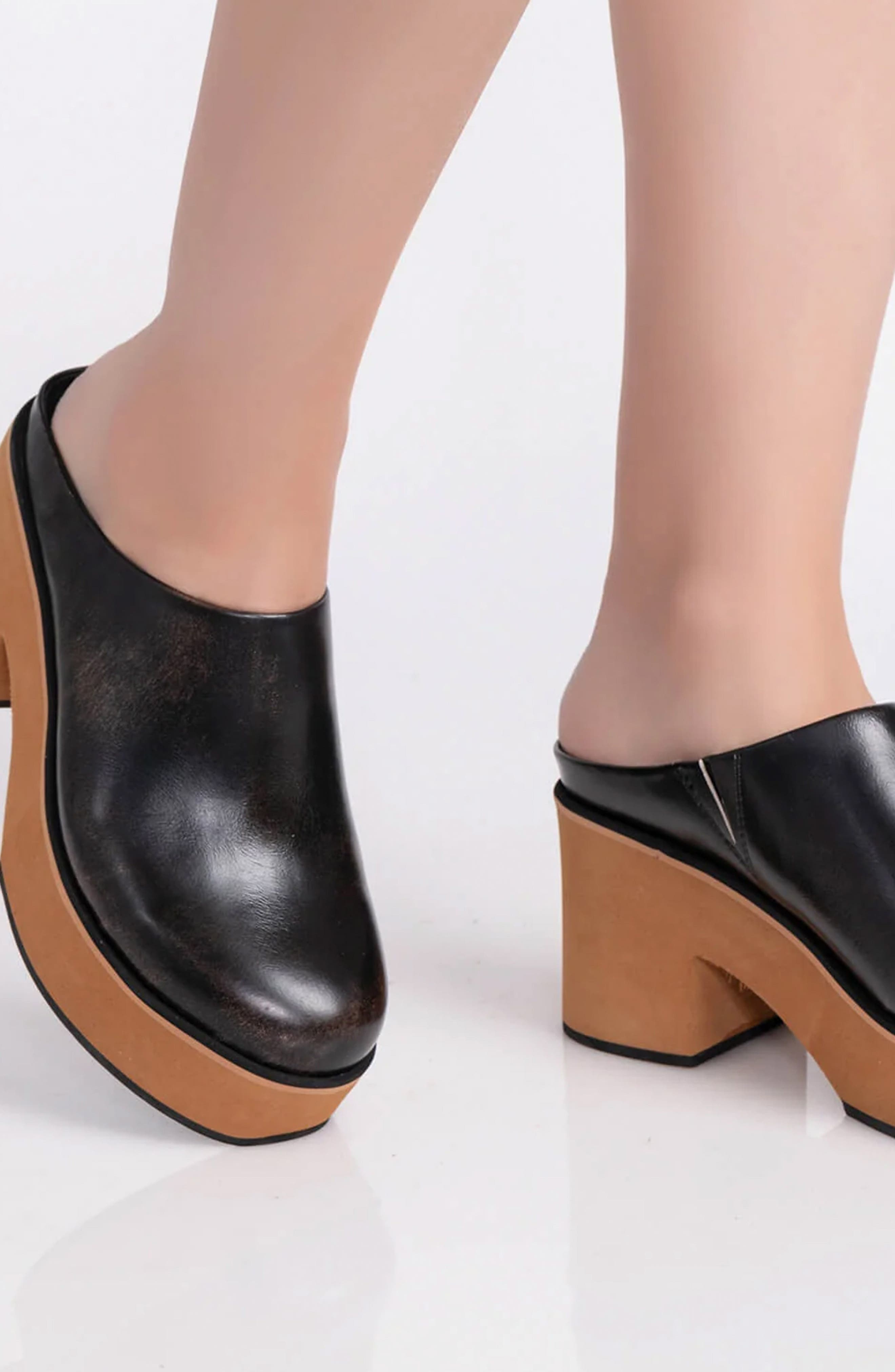 ANTELOPE Ian Platform Clog, Alternate, color, Charcoal