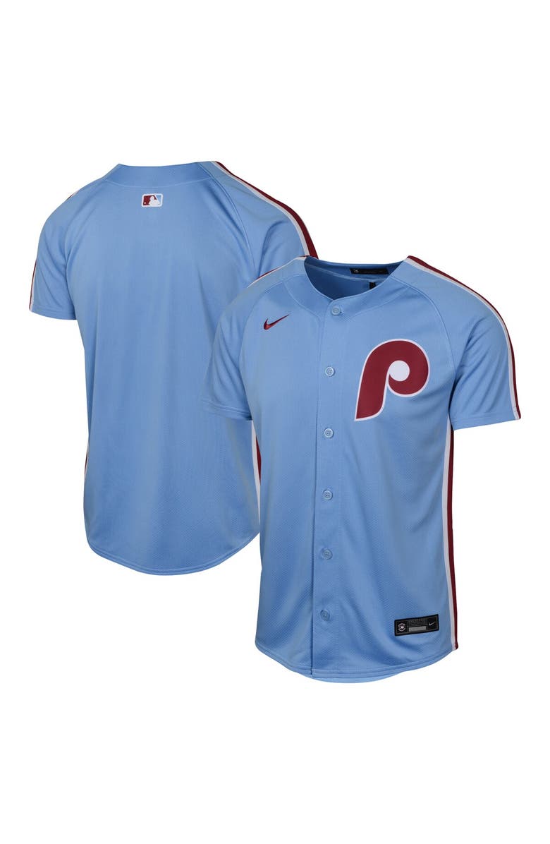 Nike Youth Nike Light Blue Philadelphia Phillies Alternate Limited Jersey, Main, color, Blue