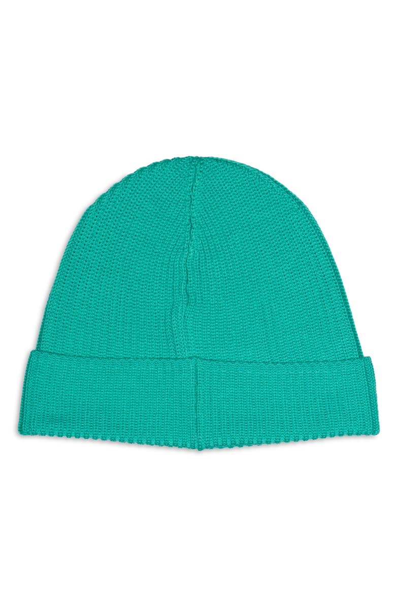 Moncler Logo Patch Beanie, Alternate, color, 