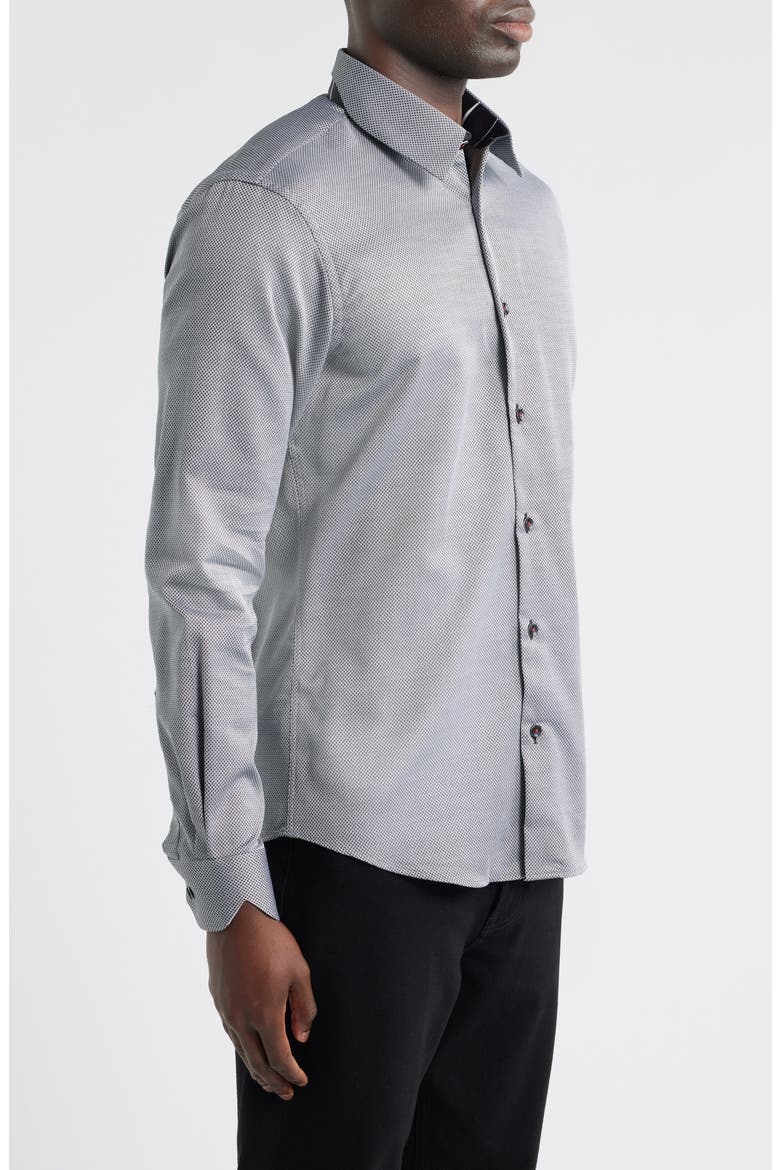 Sinai Collection Luxe Cotton Dress Shirt, Alternate, color, GRAY