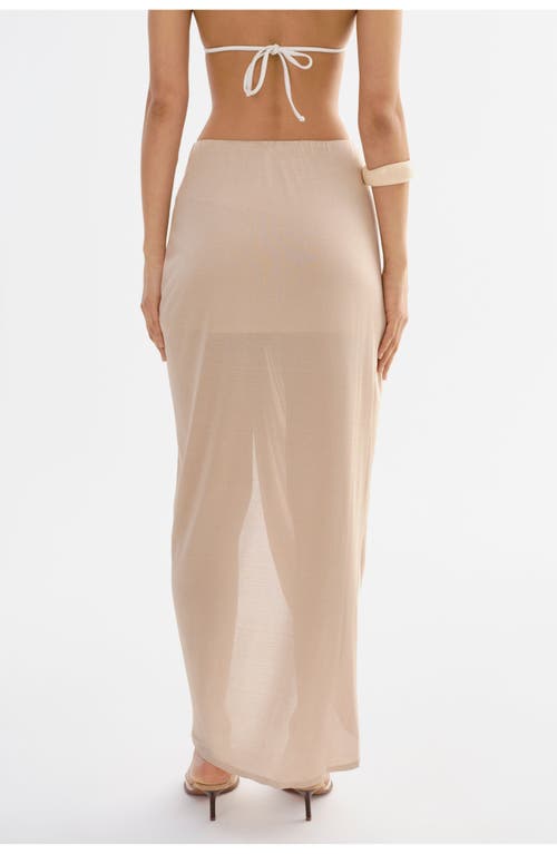 Lamarque Sanna Draped Maxi Skirt In Neutral