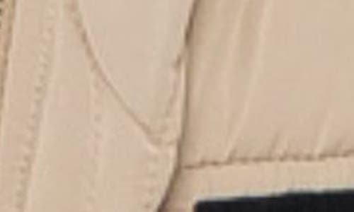 Stoosh Onion Quilted Fleece Trim Bomber Jacket In Brown