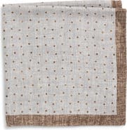 Jack Victor Thelon Dotted Silk Pocket Square