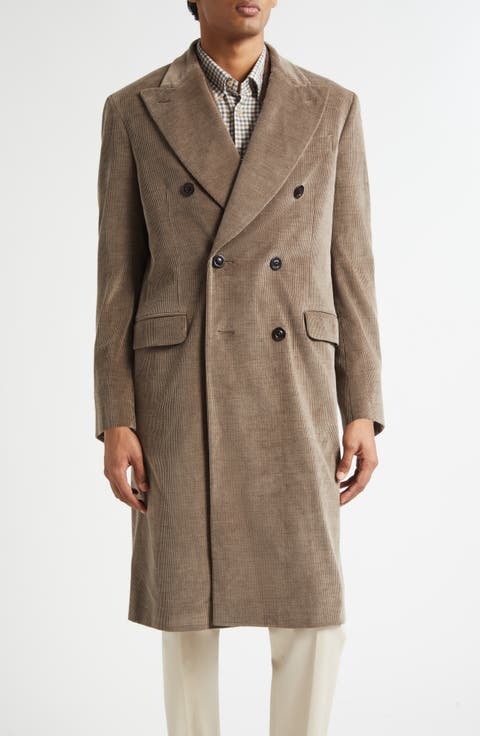 Double Breasted Corduroy Coat