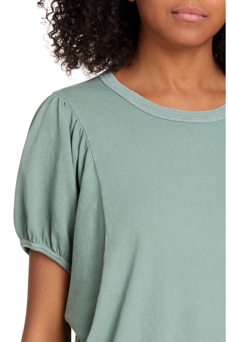 The Puff Sleeve Tee, Alternate, color, BASIL