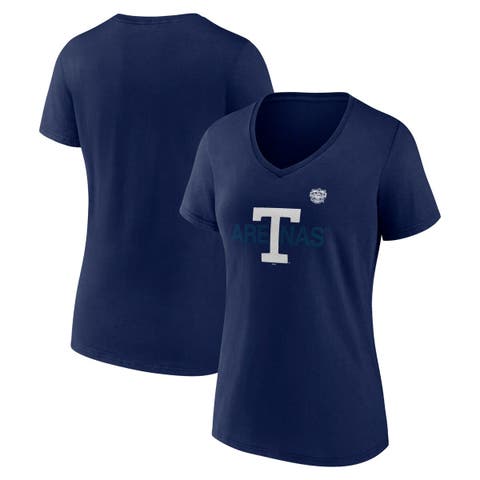 Women's Fanatics  Navy Toronto Maple Leafs Primary Logo V-Neck T-Shirt