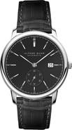 Alfred Sung Automatic IV Leather Strap Watch, 43mm