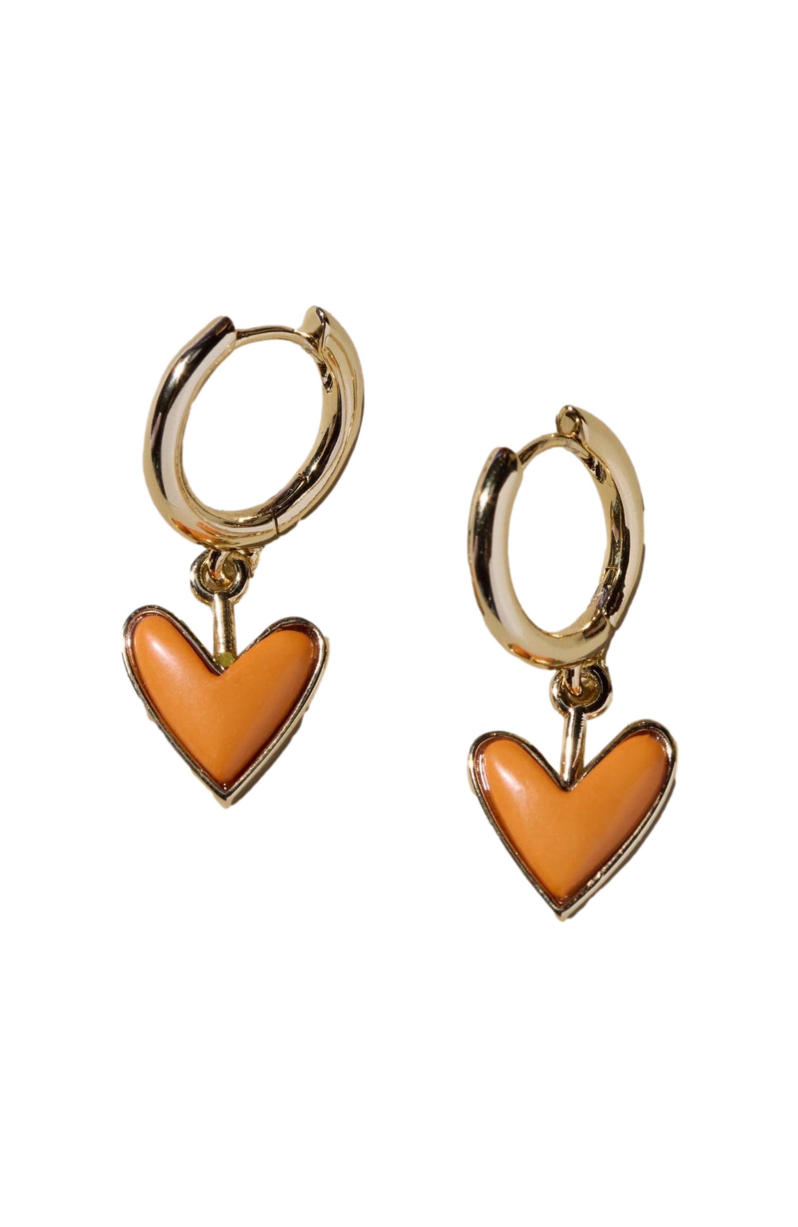 Orange Stone / Gold Metal