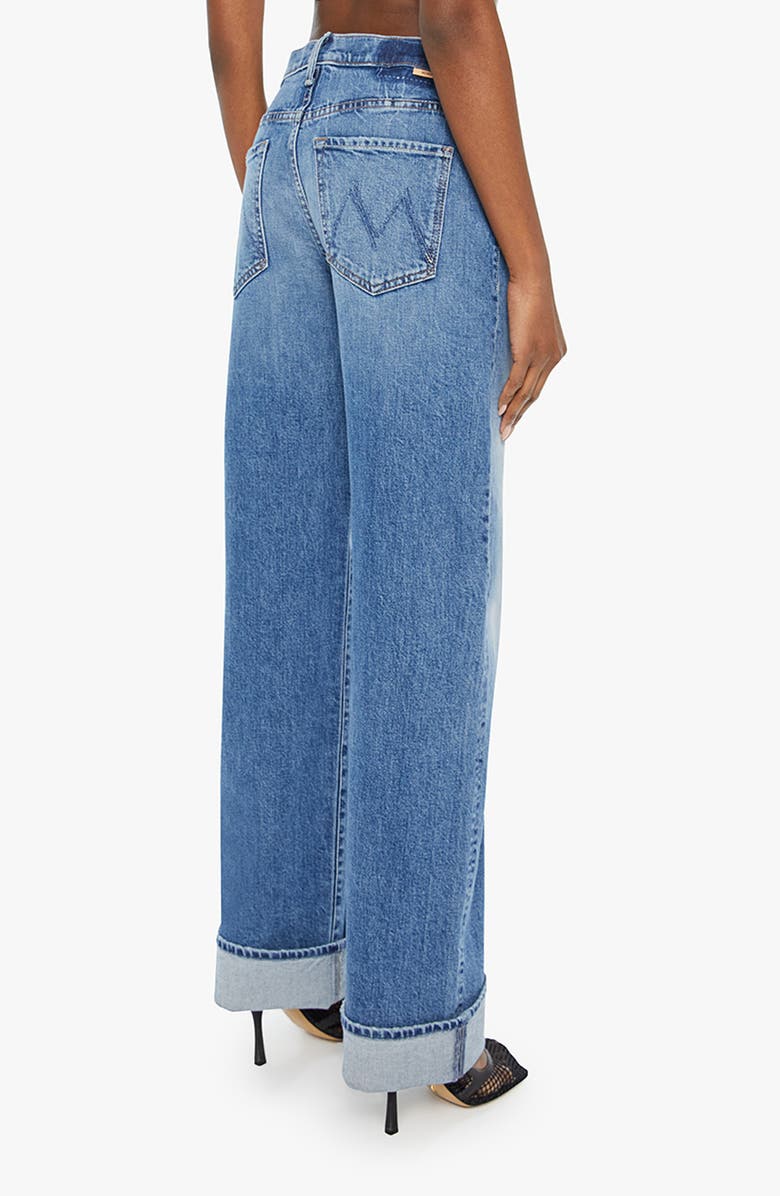 MOTHER The Dodger Skimp Cuffed Wide Leg Jeans, Alternate, color, Music Is The Medium
