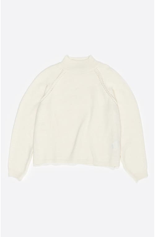 Bimba Y Lola Wool High Neck Sweater In White