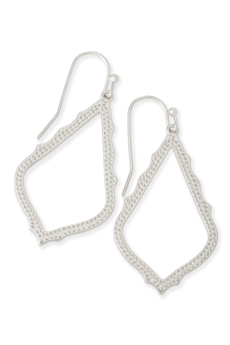 Sophia Drop Earrings, Main, color, SILVER