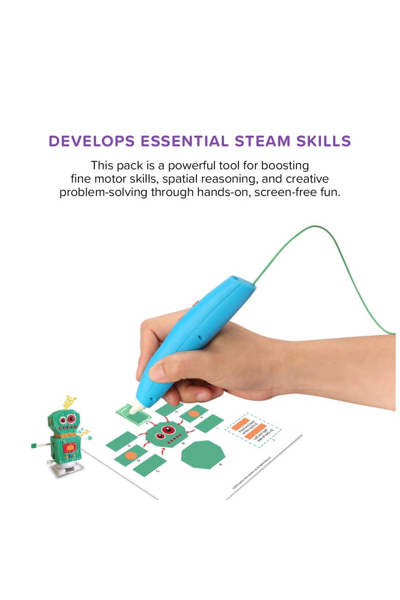 3dPen Make Creator Kit Filaments For Kids, Alternate, color, Red