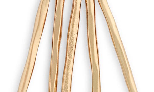 Set & Stones Fringe Necklace In Gold