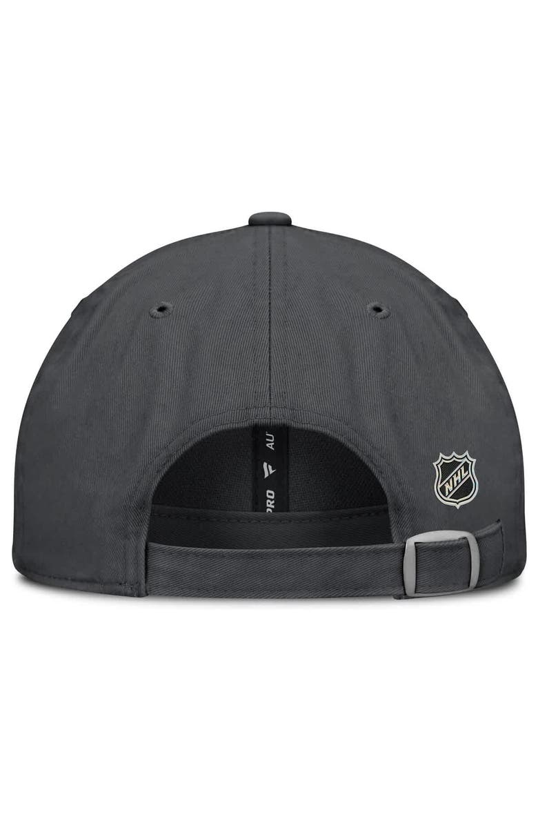 FANATICS Women's Fanatics Charcoal Vegas Golden Knights Authentic Pro Rink Adjustable Hat, Alternate, color, Charcoal