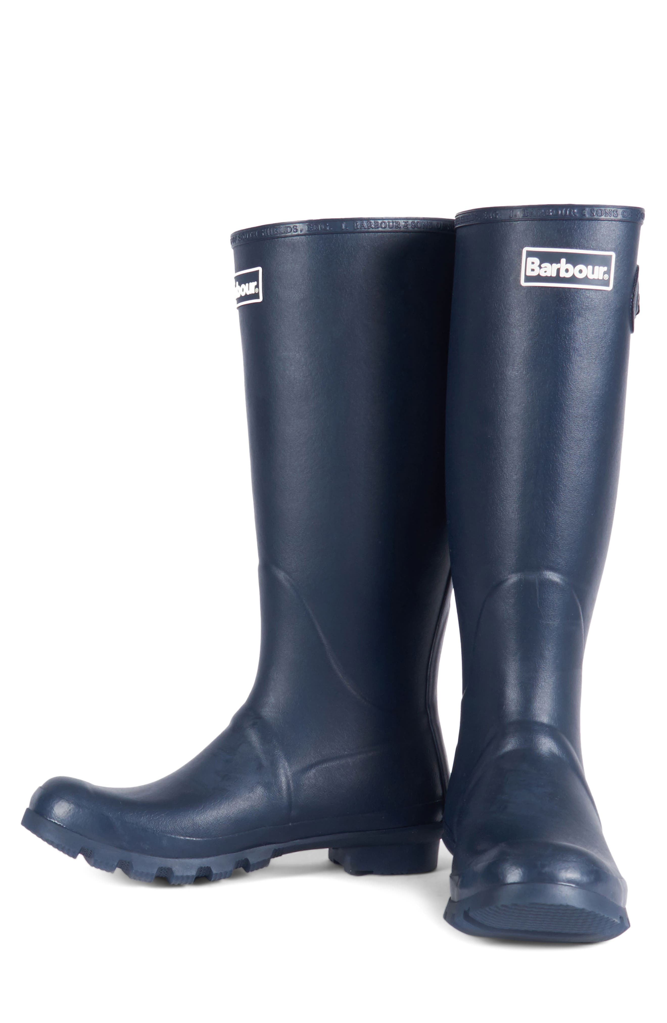 Barbour Bede Rain Boot, Alternate, color, Navy