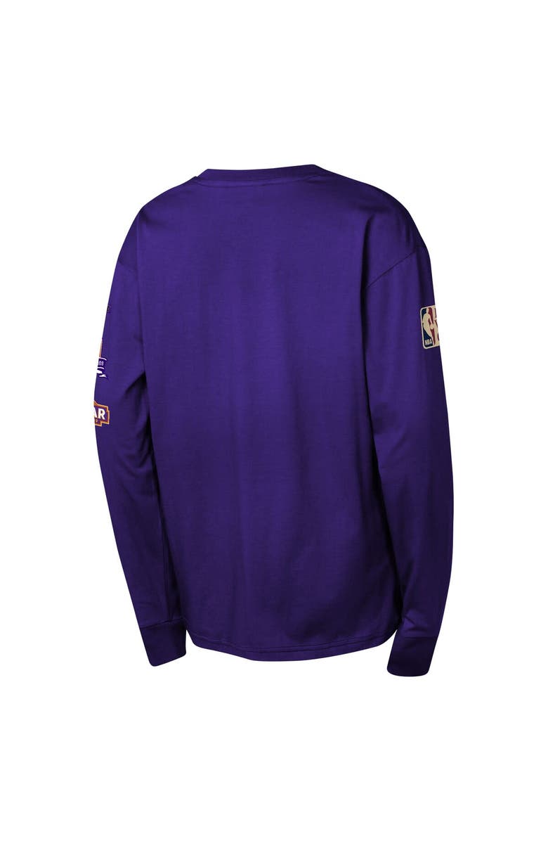 Mitchell & Ness Youth Mitchell & Ness Purple Phoenix Suns  Hardwood Classics All Over Long Sleeve T-Shirt, Alternate, color, Purple