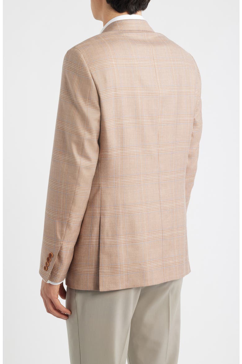 Vicuna Plaid Wool & Silk Blend Sport Coat, Alternate, color, VICUNA