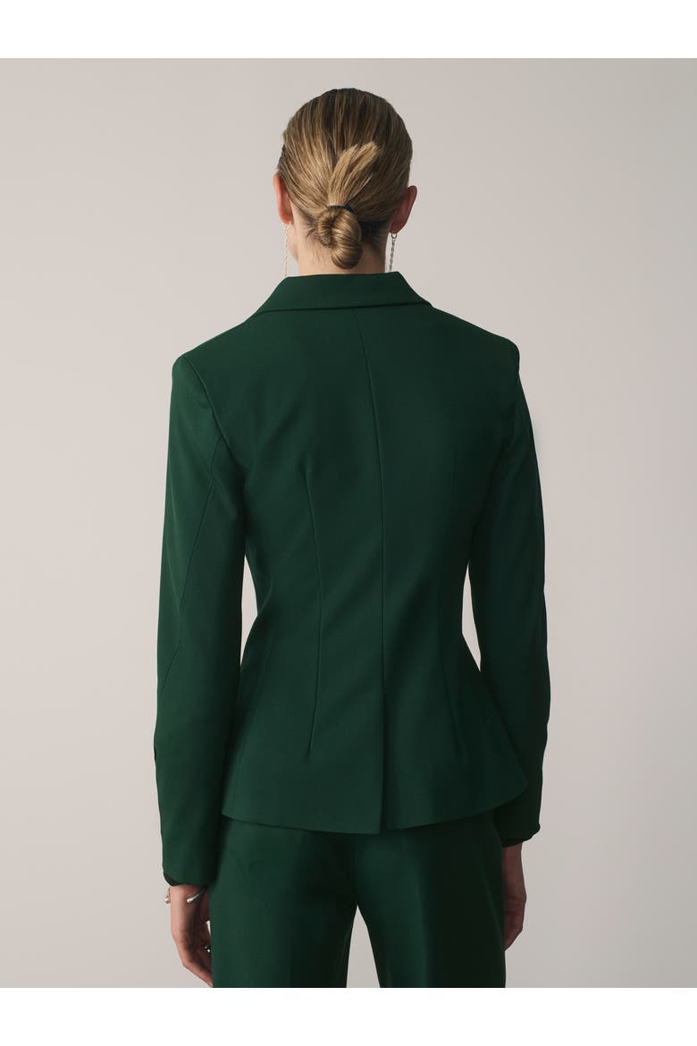 Clever Wool Blend Romano Jacket, Alternate, color, Green