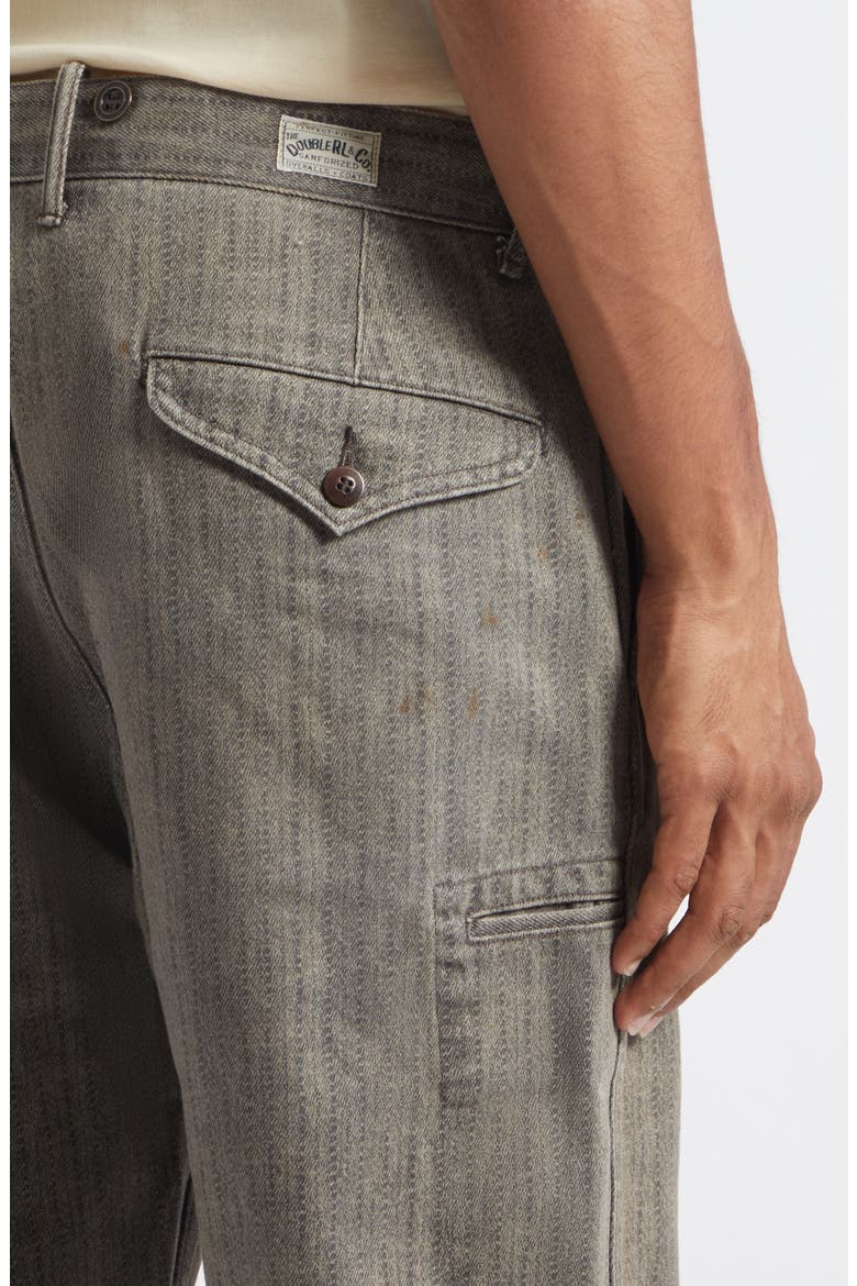 Stanton Stripe Cotton Twill Chinos, Alternate, color, GREY HERRINGBONE