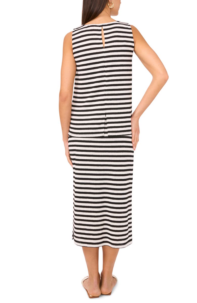 Vince Camuto Stripe Knit Keyhole Sweater Tank, Alternate, color, 