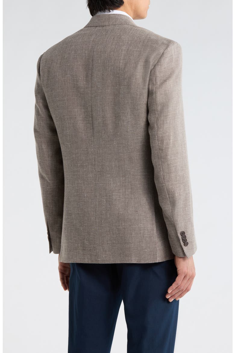 Two-Button Wool & Linen Blend Sport Coat, Alternate, color, TAN