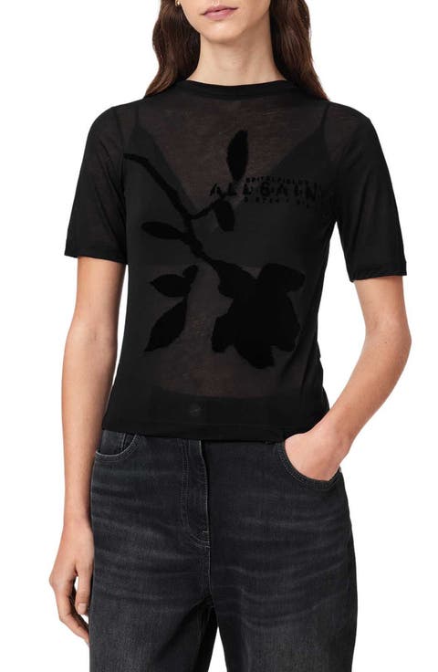 Athea Sheer Graphic Tee