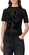 AllSaints Athea Sheer Graphic Tee