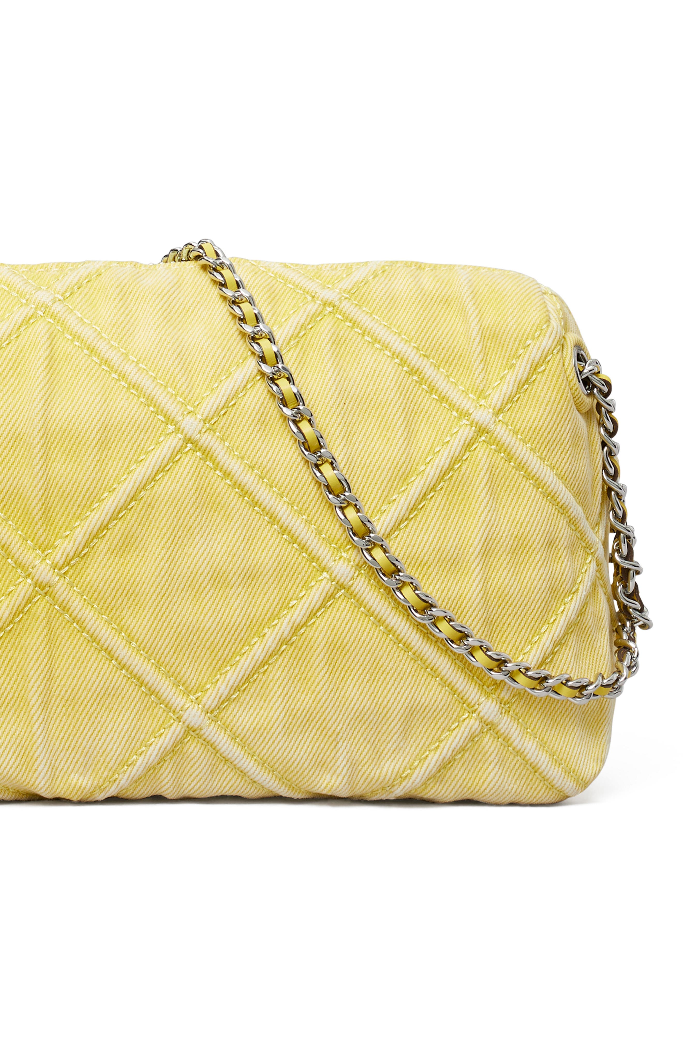 Fleming Denim Soft Crossbody Bag, Alternate, color, YELLOW