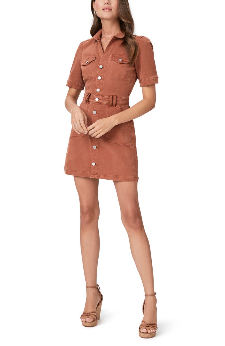 PAIGE Mayslie Denim Shirtdress, Alternate, color, 