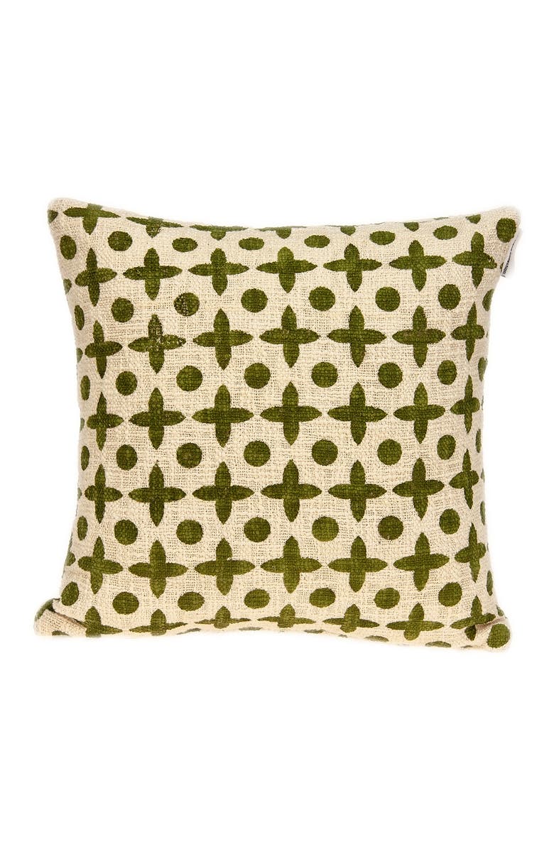 PARKLAND COLLECTION Sitara Transitional Printed Pillow - 18" x 18" - Beige, Alternate, color, Beige