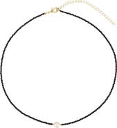 Adornia Freshwater Pearl Beaded Necklace