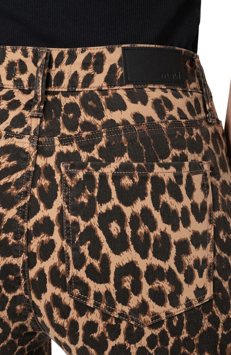 Mavi Jeans Anika Leopard Crop Flare Jeans, Alternate, color,