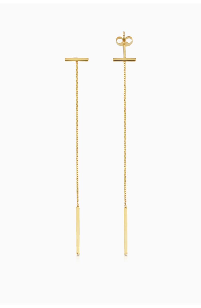 Oradina 14K Yellow Gold Tea Time Drop Earrings, Alternate, color, Yellow Gold