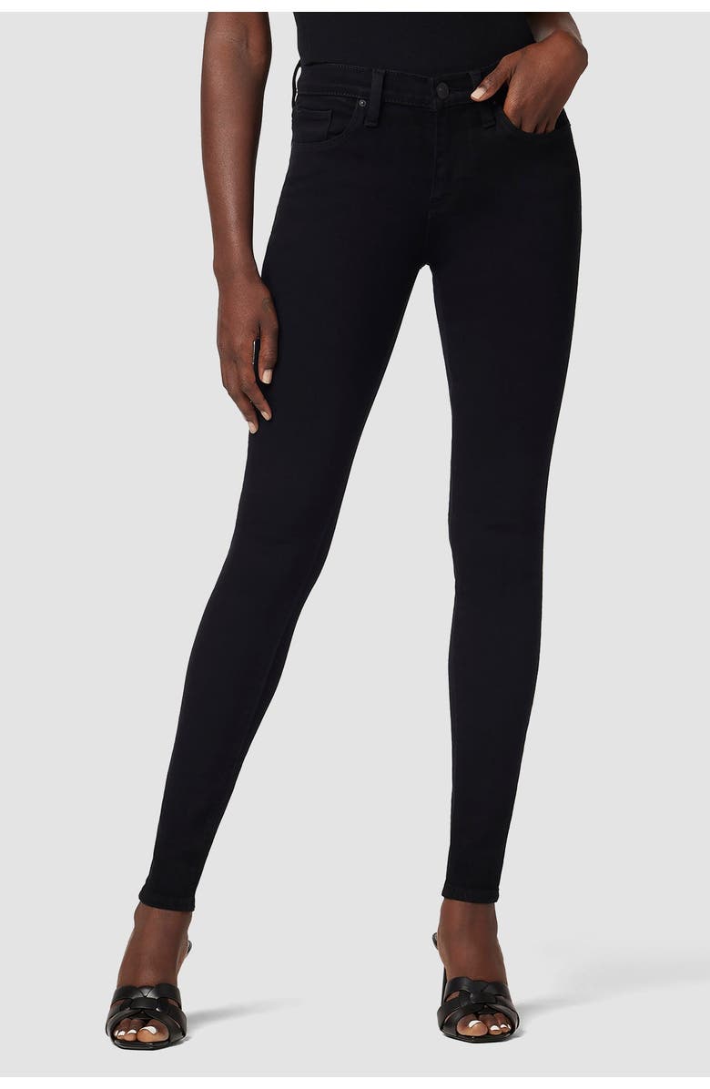 Hudson Jeans Nico Mid-Rise Super Skinny, Main, color, Black