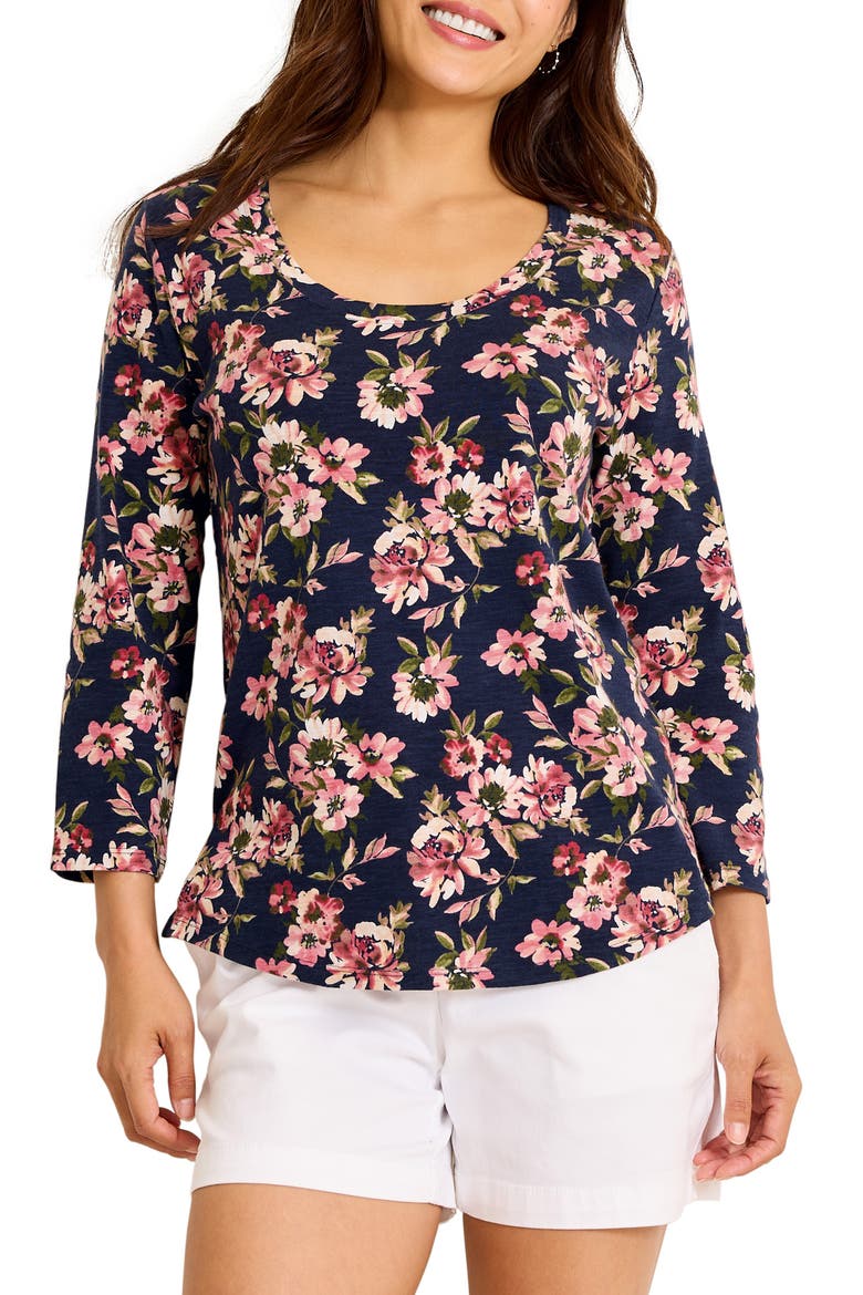 Ashby Isles Tidal Bloom Top, Main, color, COASTLINE