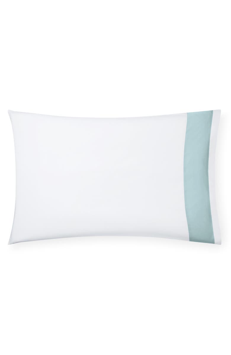 SFERRA Casida Pillowcase, Main, color, White/ Poolside
