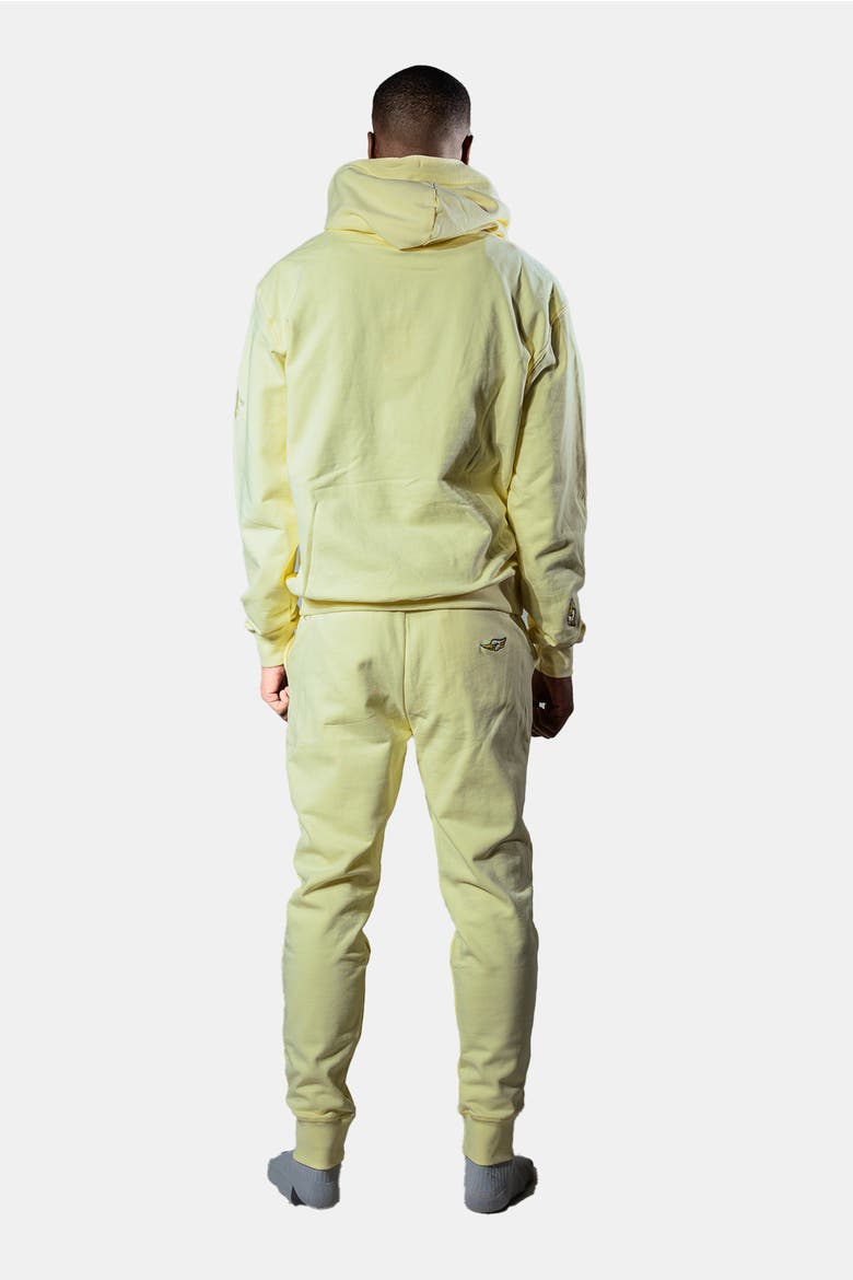 Unisex Cotton Sweatsuit, Alternate, color, YELLOW