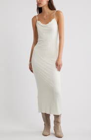BP. Lace Cowl Neck Maxi Dress