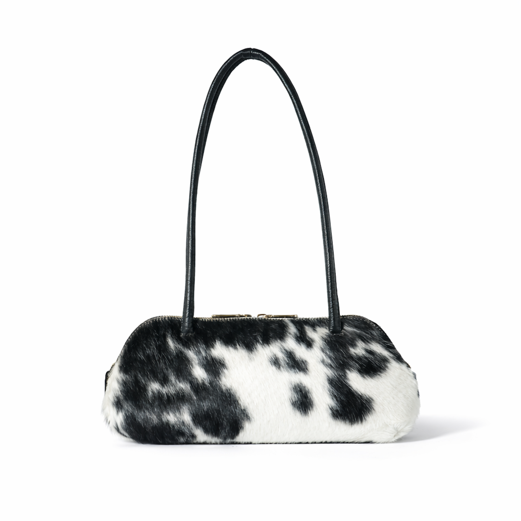 Ebène Monochrome Leather Bag, Main, color, Natural Hair