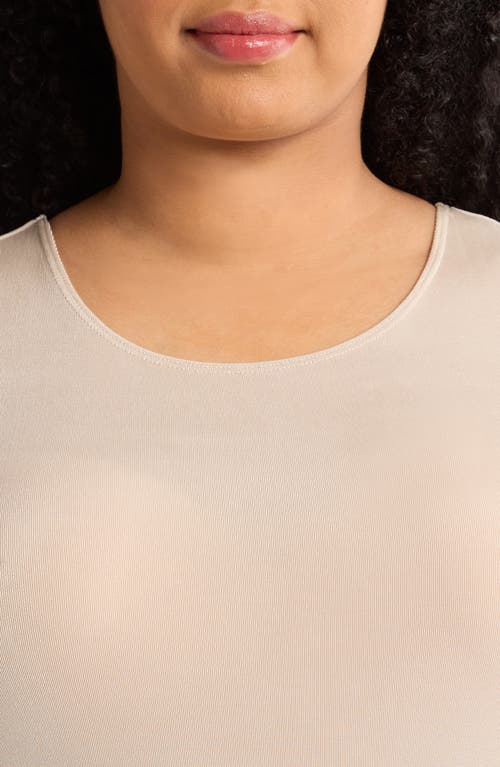 Vikki Vi Stretch Knit Tank In Sand
