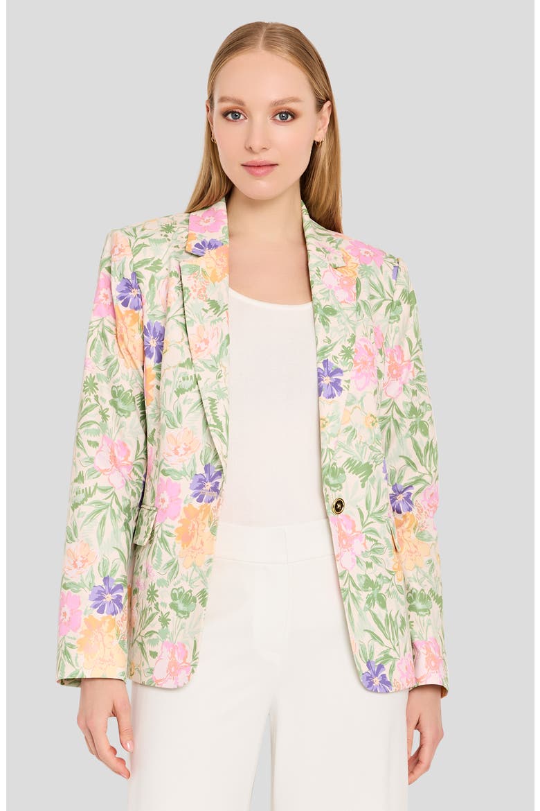 Floral Blazer, Alternate, color, NUDE MOSS