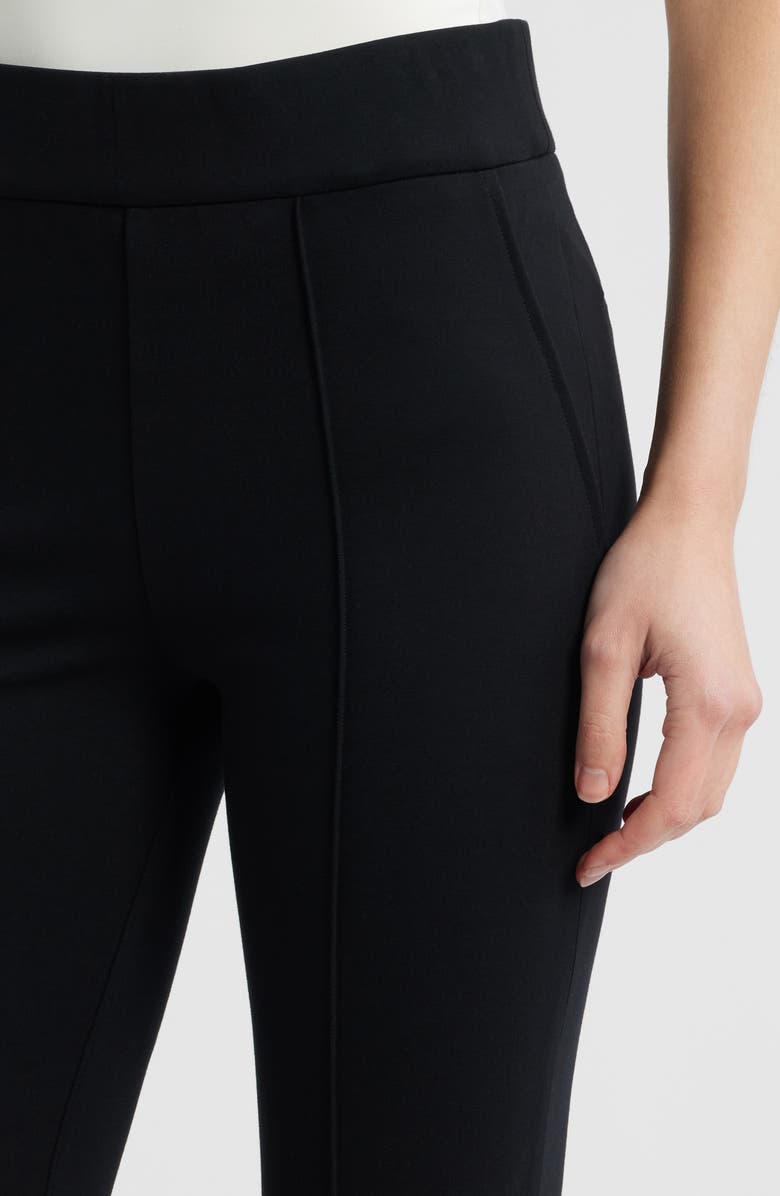 SPANX<sup>®</sup> Ponte Pintuck Kick Flare Pants, Alternate, color, Classic Black