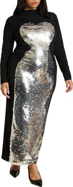ELOQUII Embellished Maxi Dress