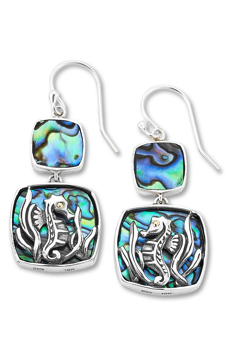 SAMUEL B. Seahorse Drop Earrings, Main, color, Blue And Green