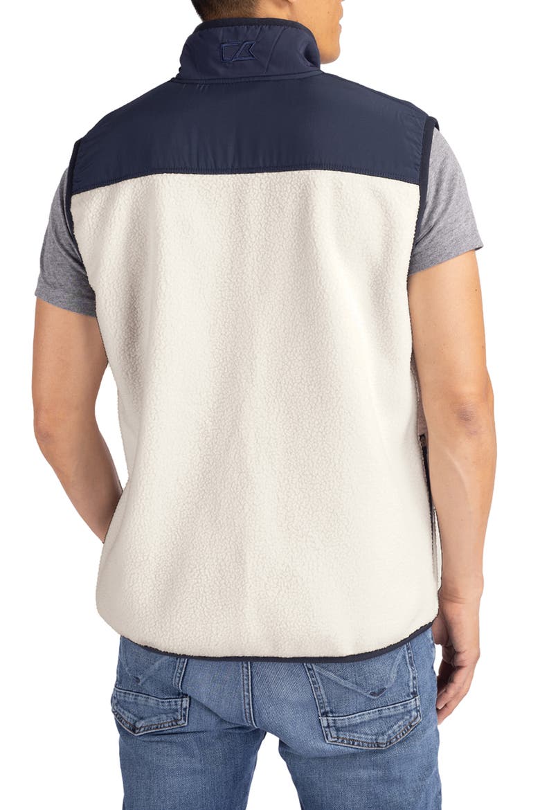 Cascade Fleece Vest, Alternate, color, SHELL/ NAVY BLUE