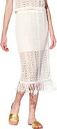 Walter Baker Ivanna Crochet Midi Skirt