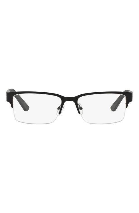 53mm Semirimless Rectangular Optical Glasses