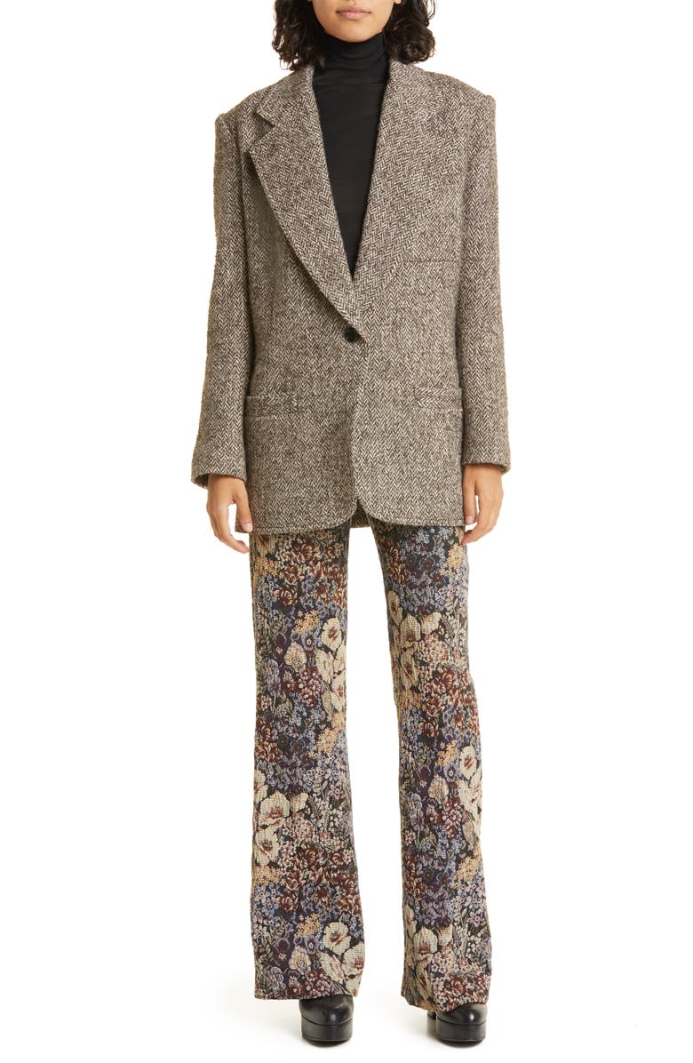 Smythe Floral Tapestry Wide Leg Trousers, Alternate, color, 