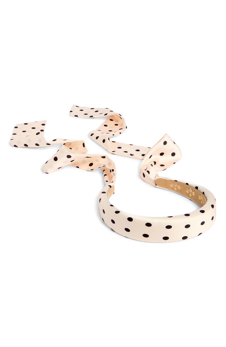 L. Erickson Josie Headband, Main, color, Cream/ Black